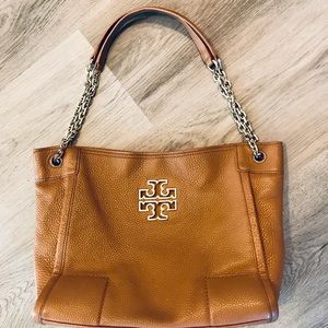 Tory Burch burndt orange handbag
